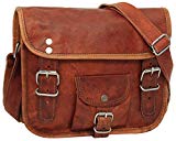 "Bolso Bandolera de Cuero Gusti Leder ""Emilia 7"" Bolso de Fiesta Festival iPad Mini Tiempo Libre Cuero de Cabra H3"