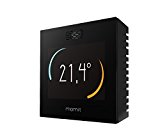 Momit Smart MOMITSTB - Termostato inteligente para controlar la climatización (frío y calor) por Smartphone. Pantalla táctil, negro
