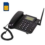 BW Wireless Quadband GSM - Teléfono fijo analógico (inalámbrico), negro