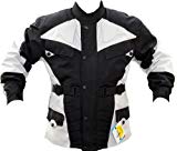 German Wear GW302J - Chaqueta de moto, negro/gris claro, L
