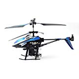 GizmoVine Wltoys V319 RC Helicóptero 3.5CH Giroscopio Integrado RTF Helicóptero (Azul)
