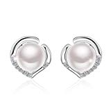 Pendientes Mujer, J.Rosée Pendiente Mujer Perla de Agua Dulce Original