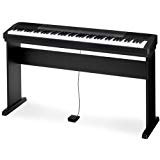 Casio CDP-130 - Piano digital con soporte (88 teclas, 48 notas, 5 canciones), color negro