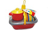 Palau Toys - Juego cesta de cocina para playa, 18 accesorios (1272)