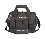 WORKPRO W081020AU - Bolsa de herramientas compacto con boca ancha arriba de 30 cm