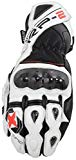 Oxford Guantes para Moto de Cuero, Blanco/Negro, L