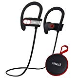Bluetooth 4.1 Auriculares Inalámbricos Estéreo Deportivos con Micrófono para Correr, Gimnasio, Caminar, Trotar, Excursionismo, Compatible con iPhone, iPad, Samsung Smartphones Android y Tablet PC(Negro + Plata)