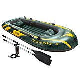 Intex - Barca hinchable Seahawk 4 & remos - 351 x 145 x 48 cm (68351) (modelo variable según imagen)