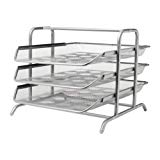 Ikea Bandeja para Cartas, Metal, Gris, 38x29x5 cm