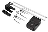 Kenley BBQ Grill eléctrico con asador giratorio automático acero inoxidable-Batería/motor