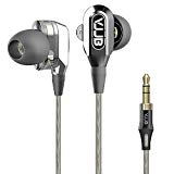 GranVela® V1 Auriculares Dual Driver, Hi-Fi auriculares In-Ear patente diseñado con alto rendimiento de dos bobinas moviles