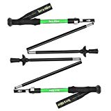 Bastón de Trekking Plegable Terra Hiker, Ultra Ligero, Plegable Y Ajustable, Perfecto Para Practicar Senderismo, Caminar, Viajar, Viajes de Mochilero (2 Piezas)