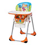 Chicco Polly - Trona 2 en 1 para niños de 6 meses a 3 años, 10 kg, color naranja