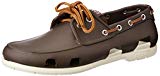 Crocs Beach Line Boat Shoe Men - Náuticos de sintético para hombre marrón Brown (Espresso/Stucco) 41