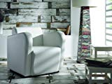 Due-home Sillon butaca fija, color blanco