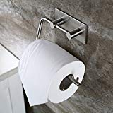 Soporte para Papel Higiénico Portarrollos para Papel Higiénico Color Plateado Acero Cromado Gancho para Papel Higiénico Dispensador y Soporte de Rollos de Papel Higiénico Soporte para Rollos de Papel Higiénico