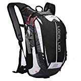 OUTDOOR LOCAL LION 18L Mochila Deportes al Aire Libre de Senderismo Excursion Multifuncional Ciclismo Mochila Impermeable de Nylon Unisex, Multicolor (Naranja, Gris, Blanco y Negro)