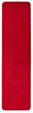 misento 292115 Shaggy - Alfombra para pasillo (pelo largo, 67 x 250 cm), color rojo
