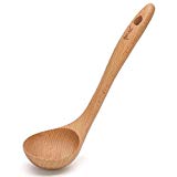 xytmy Natural grande de madera cucharón de sopa gachas cuchara utensilios de cocina Servir Vajilla De Cocina Herramientas