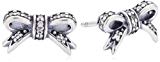Pandora 290555CZ - Pendientes de plata de ley con circonita con cierre de a presión