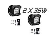 Faros led 12v 4x4 antiniebla largo alcance RSLIGHTS -impermeables