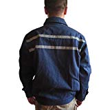 Chaqueta de soldador Ropa de Contra incendios Bombero Resistente Llama Proteccion Algodon Seguridad Retardante