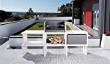 Barbacoa de Obra máximo diseño y calidad,De hormigón bruto hidrófugo blanco y negro