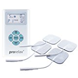 Prorelax 39263 Electroestimulador TENS EMS DUO, 2 terapias con un aparato, 2 Canales 4 Electrodos Autoadhesivos