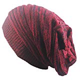Outflower diadema de moda otoño y invierno en dos colores. Gorro de punto Hip Hop de lana cálida, a, 42-65cm
