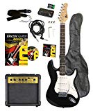Volt EG100 E-Guitar Set - Set básico con guitarra eléctrica, amplificador, guía de aprendizaje y accesorios