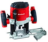 Einhell TC-RO 1155 E - Fresadora, profundidad regulable, pinzas de apriete 6/8 mm, 1100 W, 230-240 V, color rojo y negro
