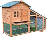 Conejito Arca Conejera Guinea Pig Pen Casa jaula con construido en Ejecutar - BUNNY ARK GOLDEN ES