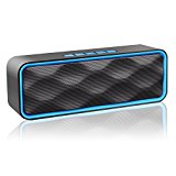 ZoeeTree S1 - Altavoz Inalambrica Bluetooth, Estereo, al aire libre, con HD Audio y Manos Libres, Bluetooth 4.2, Llamadas Manos Libres y TF Ranura de La Tarjeta, Azul