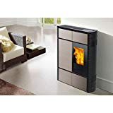 Pellet Horno Edil Chimenea Nancy 9 kW, Marrón