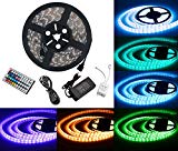 Duractron Tira Led 5M (300 LEDs SMD 5050) RGB, IP65 Impermeable, con Control Remoto y Fuente de Alimentación