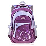 Vbiger Niños Mochila Bolsa Viaje Mochila Escuela con Correas Ajustables (púrpura 3)