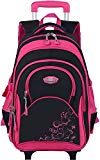 Mochilas Escolares con Ruedas,Coofit Mochila Infantil Mochilas de Estudiante para Niñas