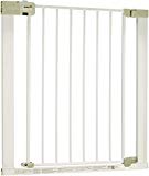 Safety 1st Auto Close - Barrera de puerta de seguridad, a presión, metálica, color blanco
