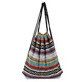 HITOP - Bolso de lona para espalda, plegable, diseño de símbolos gráficos