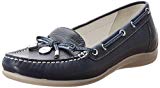 Geox Textil D YUKI A D3255A00043C4002 - Mocasines para mujer, color azul, talla 36