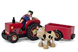 ColorBaby Tractor de madera - 33 cm (43621)