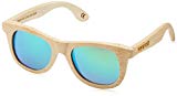 HÄRVIST Waywood - Gafas de sol de madera, unisex, color bambú/verde, talla Talla única