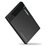 "UGREEN Carcasa Disco Duro 2.5"" USB 3.0 con UASP Caja Disco Duro de HDD SSD SATA I/II/III de 7mm 9.5mm de Altura"