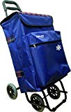 JULIA AZUL - Carro de la compra de cuatro ruedas, 50 litros de capacidad, bolsa isotermica