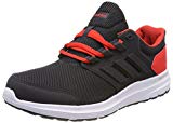 Adidas Galaxy 4 m, Zapatillas de Running para Hombre, Negro (Carbon/Carbon / Hi-Res Red 0), 42 2/3 EU