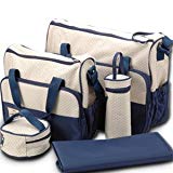 Set 5 kits Bolso/Bolsa/Bolsillo Maternal Bebé para carro carrito biberón colchoneta comida pañal de color azul