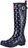 Joules Welly Print, Botas de Agua para Mujer, Azul (Navy Spot), 37 EU