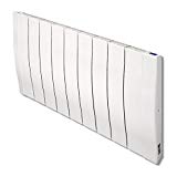 Haverland RC9W - Emisor Térmico De Inercia De Fundición De Aluminio Bajo Consumo, 1400W de Potencia, 9 Elementos, Pantalla LCD y Funcionamiento Programable