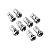 "Hama - F-Plug""ProfiLine"", 6.8 mm, 8 pieces, Plata"