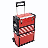 NUEVO TRUESHOPPING® 3-EN-1 CAJA DE HERRAMIENTAS DE TROLLEY SET CON 4 TIRAS CAJA DE ALMACENAMIENTO - CON RODAMIENTO DE BOLAS TORNOS DESLIZANTES